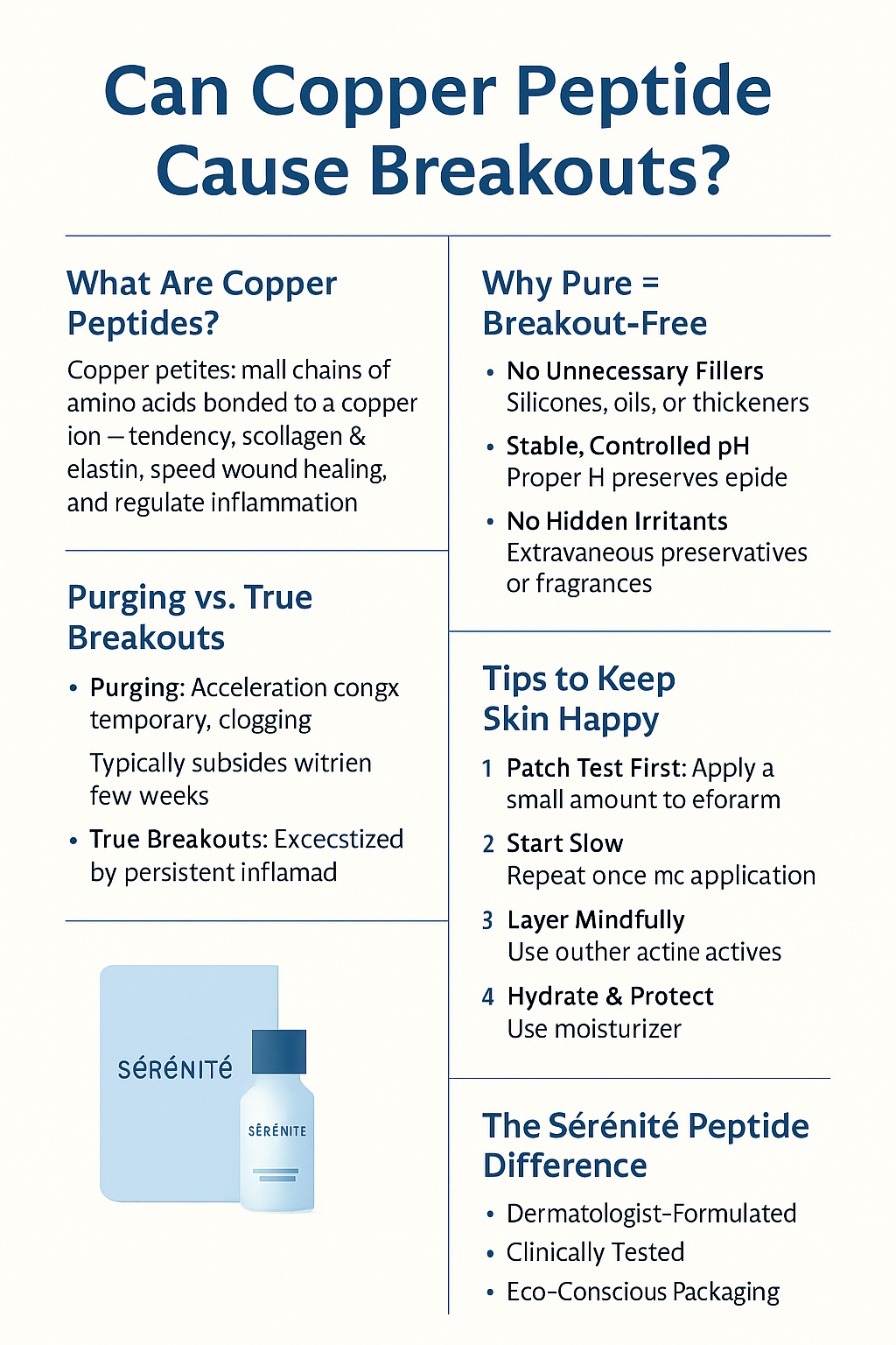 Can copper peptide cause breakouts?